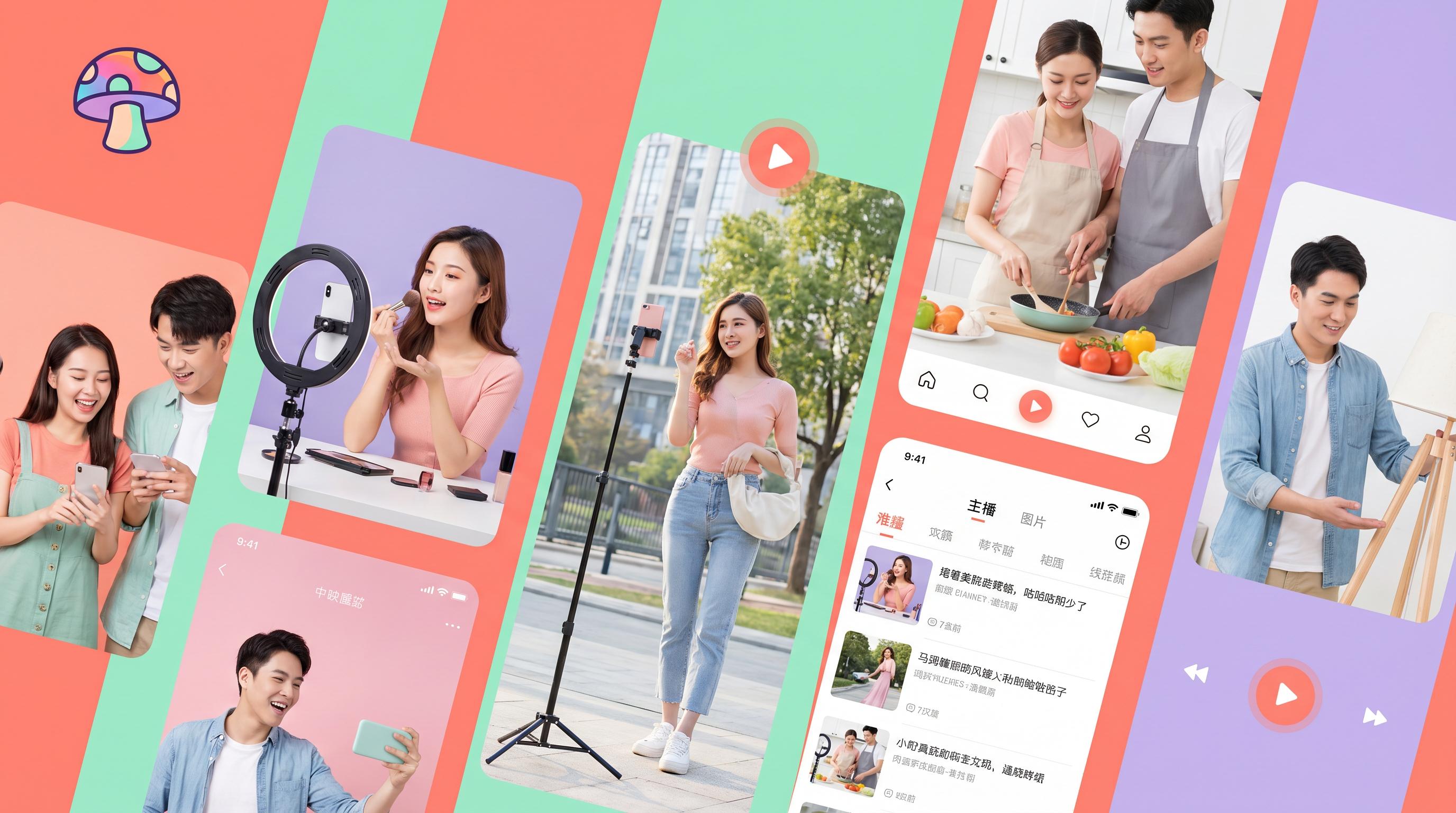 蘑菇视频品牌主视觉 - www.wlrdxgf.cn 年轻人的潮流生活方式视频社区